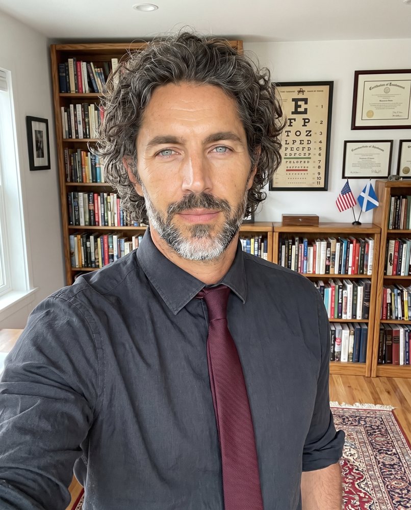 Silas Kerr in his study